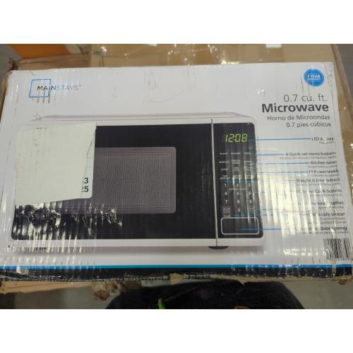 Mainstays...0.7 cu. ft. Countertop Microwave Oven, 700 Watts (Color : White)