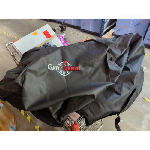 Heavy Duty BBQ Grill Cover for Outdoor Grill, 58 Inch – Waterproof, Weather Resistant, UV & Fade Resistant with Adjustable Straps – Gas Grill Cover for Weber, Genesis, Charbroil, etc. Black