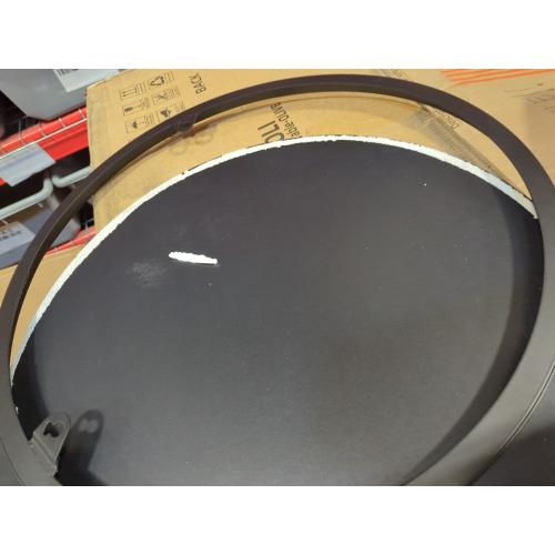 Round Black Framed Mirror