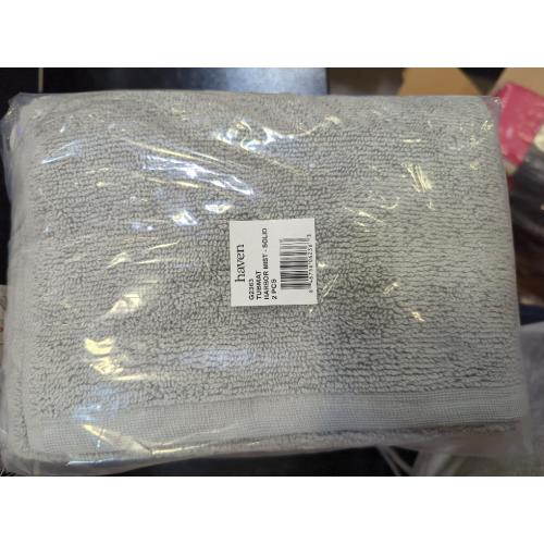 Harbor Mist Grey 21x34 2 Pack Haven Organic Cotton Terry 21 X 34 Bath Mat in Harbor Mist Grey