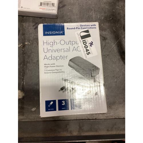 Insignia™ - 3,000 MA 5’ Universal AC Adapter for High-Output Devices - Black