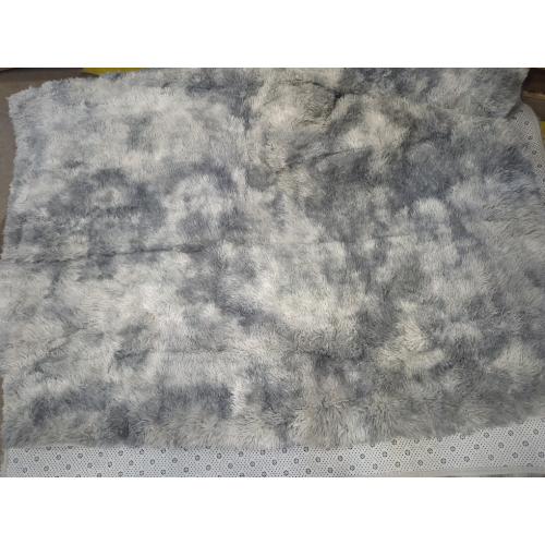 Floralux 5x7 Area Rug for Bedroom, Tie-Dye Light Grey, Living Room Shag Rugs, Non-Slip Shaggy Floor Carpet for Teens Dorm, Bedside, Playroom, Nursery, Home Decor Aesthetic