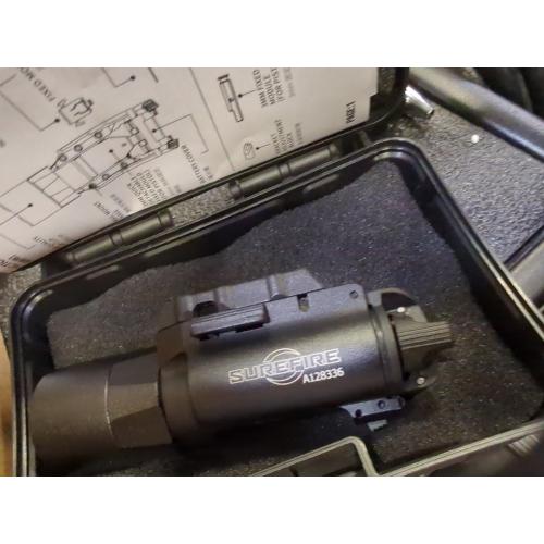X300-A Universal LED Tactical Flashlight 800-Lumen with Replaceable Slot Mount for Pistol and WeaponLight or Helmet ARC Rail (Black)
