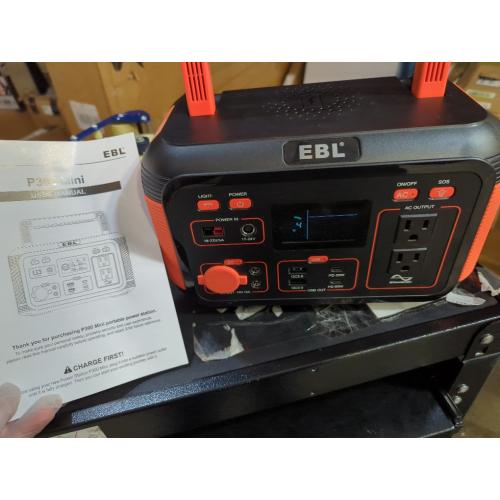 EBL Portable Power Station 300W(Peak 600W), 269.36Wh Lithium Battery Camping Solar Generator for Outdoor and Indoor Emergency Use