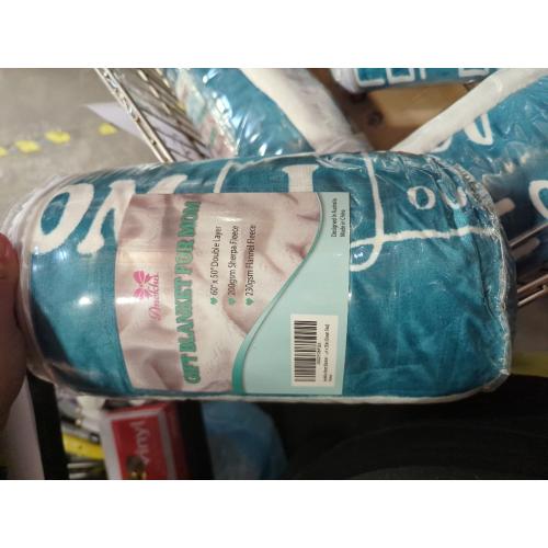 Mom Blanket – Double Layer Sherpa Fleece – Soft Fluffy Throw, Quality Print – 'Thank You Mom, I Love You' – from Daughter, Son – Gift for Birthday, Mother's Day, Christmas, etc. (Ocean Teal)