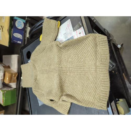 Beige Large Fitwarm Thermal Knitted Dog Sweater Doggy Winter Coat Pet Clothes Doggie Turtleneck Jacket Puppy Outfits Cat Sweatsuit