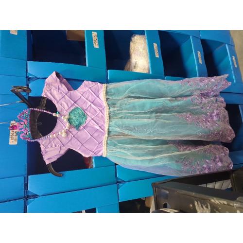 7-8 Years PURFEEL Girls Mermaid Princess Dress Kids Mermaid Costume Dress up for Ariel