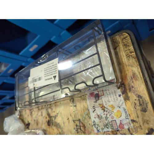 LIFKOME 3pcs Wall Mount Shower Organizer Shelf with Hooks Punch Bathroom Storage Rack for Toiletries Heavy-Duty Construction Easy Installation Suitable for Shower Room and Kitchen