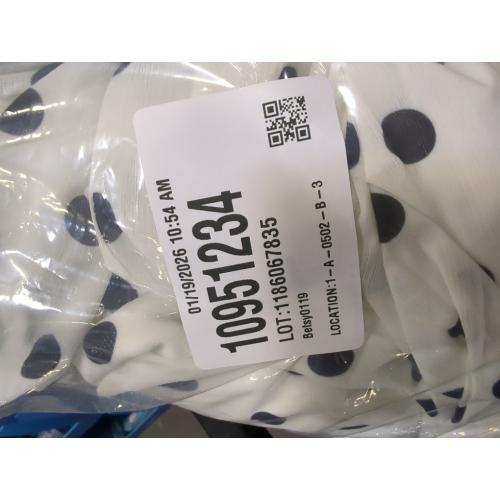 Size XL...Women Skirt Suit Short Sleeve Square Neck Polka Dots Printed Cropped Top High Waist Slit Skirt