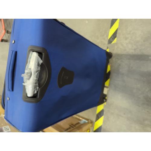 SwissGear Sion Softside Expandable Luggage, Blue, Checked-Large 29-Inch