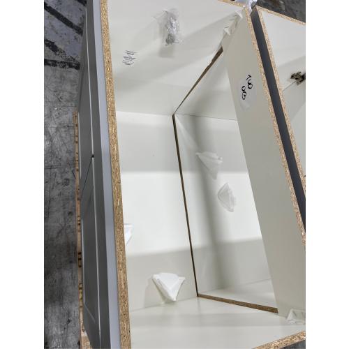 Project Source 36-in Gray Single Sink Bathroom Vanity with White Cultured Marble Top - without sink, see the pictures