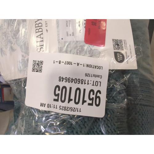 Shabby Chic Oversized Decorative Throw Dark Teal 50 x 70