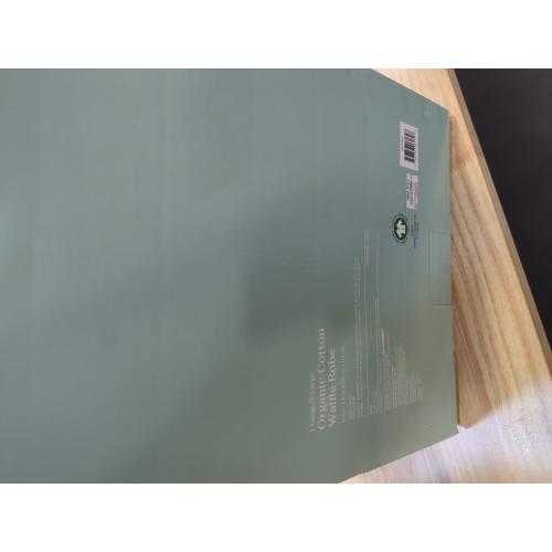 Haven Waffle Large/X-Large Organic Cotton Robe in Lunar Rock