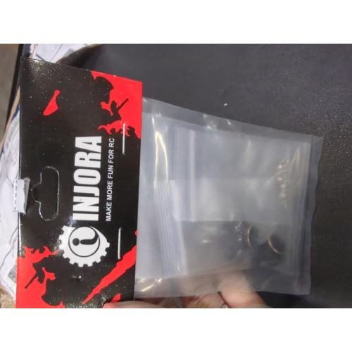 INJORA Brass Front Steering Knuckles Black RC Counterweights for 1/24 RC Crawler Axial SCX24 AX24