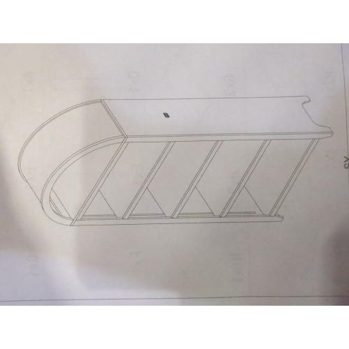 5 Tier White Shelves With Curved Top