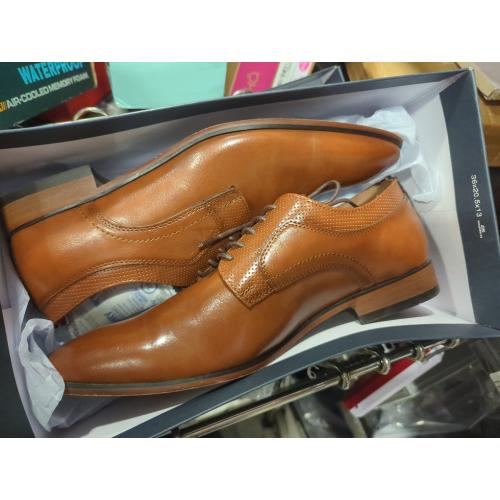 Size 12M Color Brown Tommy Hilfiger Men's Soli Lace-Up Dress Oxfords - Brown - 12M