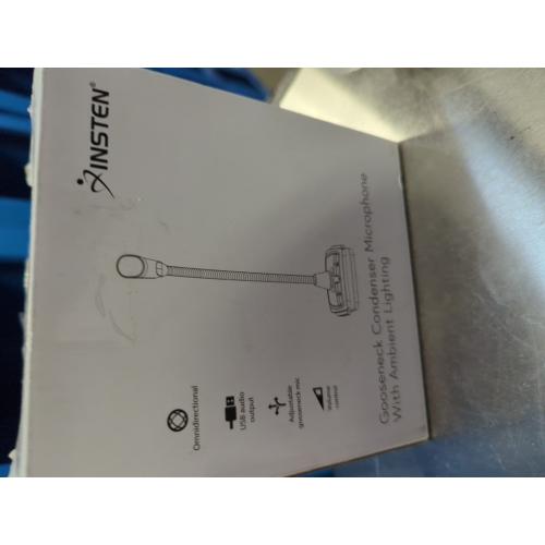BOYA Desktop Gooseneck Condenser Microphone 18 Podium Microphones with Base LED Indicator XLR Mic for Meetings Video Conferences Streaming Lectures BY-GM18CB