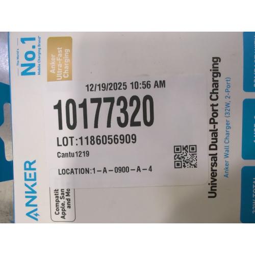 Anker 32W 2-Port Compact USB C Charger with Foldable Plug for iPhone 15/15 Plus/15 Pro/15 Pro Max/14/13, Pixel, Galaxy, iPad/iPad Mini and More (Cable Not Included) - White