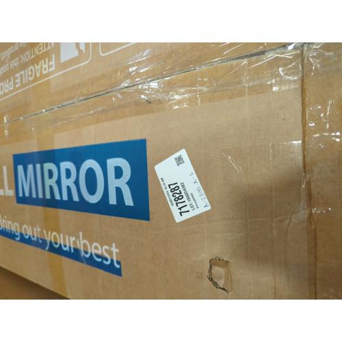 Black 36x 28 Arched Bathroom Mirror, Wall-Mounted Mirror with Carved Metal Frame & Bottom Art Carved, Vanity Mirror for Home Decor, Hanging Wall Mirror with Baroque Ornate Carved Accents, Vintage Black