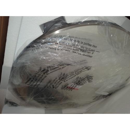 Keonjinn 20 Inch Round Medicine Cabinet with Mirror, Brushed Nickel Surface Mount Medicine Cabinet for Bathroom, Framed Circular Bathroom Cabinet Wall Mounted, Round Vanity Mirror with Storage