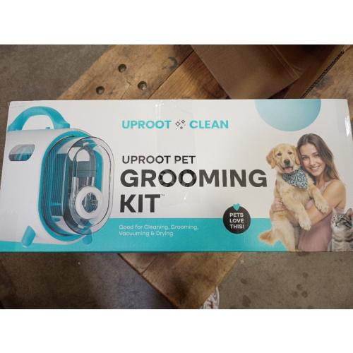 Uproot Clean Pet Grooming Vacuum for Dogs & Cats: 7-in-1, Quiet & Mess-Free | Pet Hair Vacuum with 7 Tools - Brush, Deshed, Detangle, Trim, Clean & Dry. Low-Noise Cat & Dog Grooming Kit for Shedding