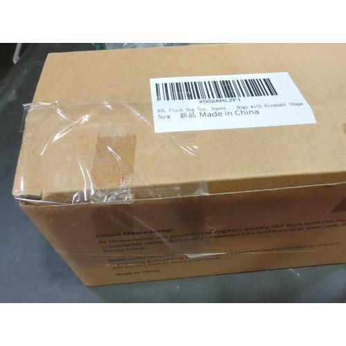 Size medium Color Grey Plush Dog Toy, Squeaky Interactive Puppy Dog Toys with Crinkle Paper, Durable Chew Toys for Small and Medium Dogs with Mouse Shape(Medium, Elephant)