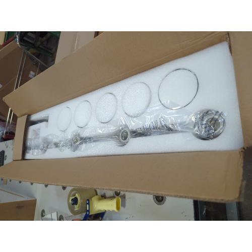 Island Light for Kitchen, Brushed Nickel Dining Room Light Fixture Over Table, 5-Light Linear Chandelier Pendant Lighting for Dining Table Kitchen Island Living Room