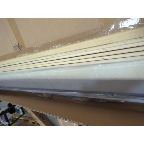 Queen Size Bed Frame with Fabric Upholstered Headboard, Platform Bed with Wooden Slats Support, Fully Mattress Foundation, Box Spring Optional, Easy Assembly