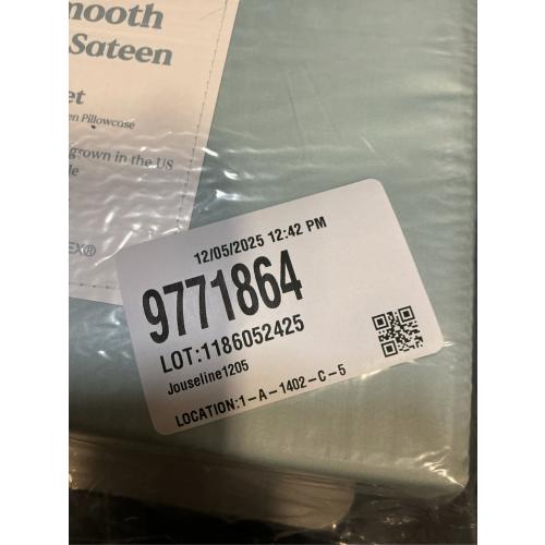 Nestwell Pima Cotton Sateen 500-Thread-Count Twin Sheet Set in Twilight Blue