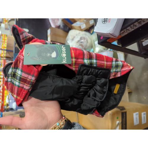 Size M Kuoser Waterproof Dog Coat, Reversible Dog Jacket for Medium Dogs, Adjustable Durable