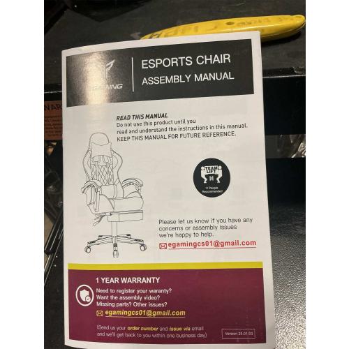 GTPLAYER Gaming Chair, Computer Office Chair with Pocket Spring Cushion, Linkage Armrests and Footrest, High Back Ergonomic Computer Chair with Lumbar Support Task Chair with Footrest(Black)