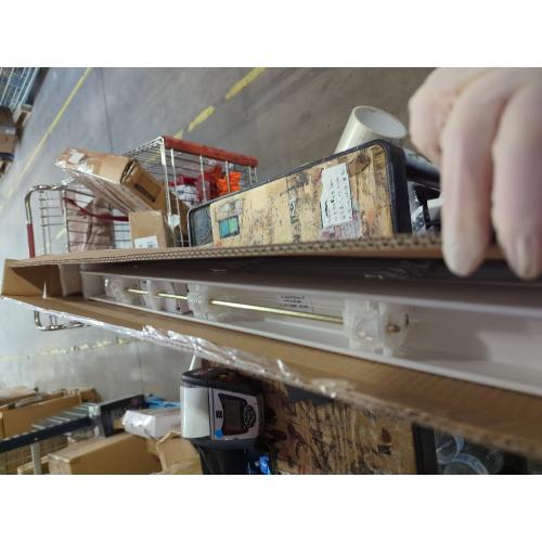 Basic Collection Pre-Cut White Cordless Room Darkening Fauxwood Blind with 2 in. Slats 31 in. W x 60 in. L