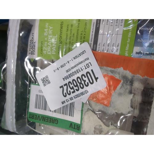 Almond Milk Solid Polyester 42 in. W x 84 in. L Grommet Blackout Curtain Panel