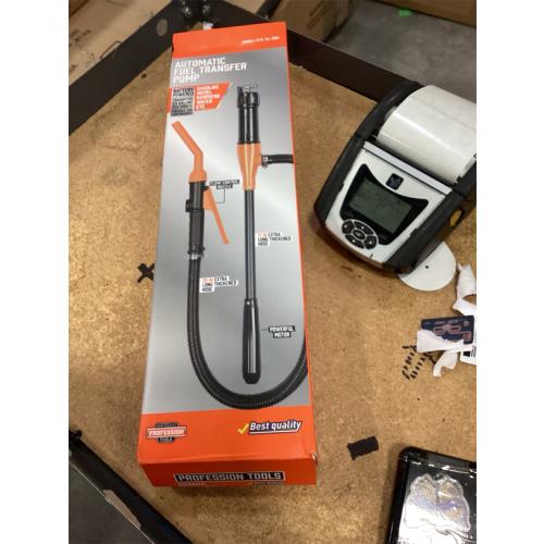 Fuel Pump, Battery Portable Transfer Pump, Operated Siphon Pump With Removable Filter 2.6 GPM, Waterproof Switch, No Assembly Required, For Gas, Fuel, Water, Multi-Use Transfer Pump