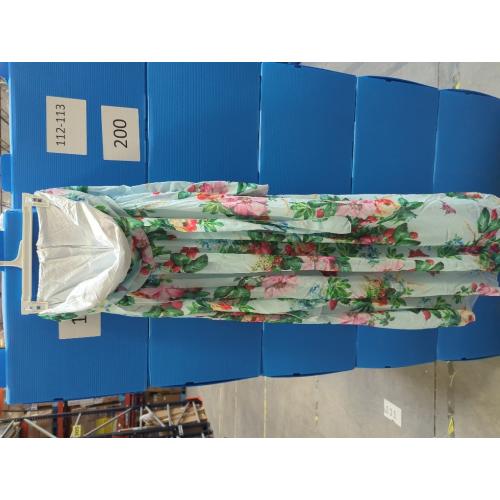 Women Size 12 Backless Flower Long Dress Bow Straps High Waist Pleated Beach Dress Chic Large Swing Sundress