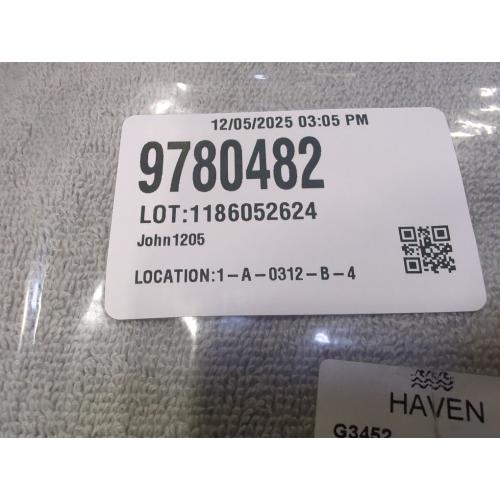 Set of 6 Color Grey Haven Turkish towel harbor mist hand