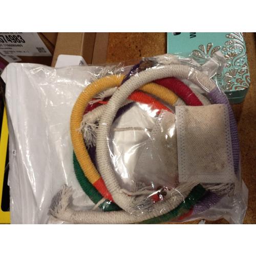 Cat Chew Rope - 3 Pack Cat Chew Ropes for Teeth Cleaning, Kitten Teething Toys with Stick to Transfer Chewing from Wires to Cotton String