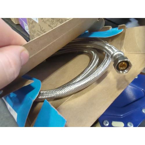 Smart Choice - Stainless-Steel Refrigerator Waterline Kit Required for Hook-Up - Silver