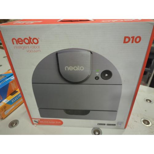 Neato Robotics D10 Intelligent Robot Vacuum Cleaner Brushed Silver￼