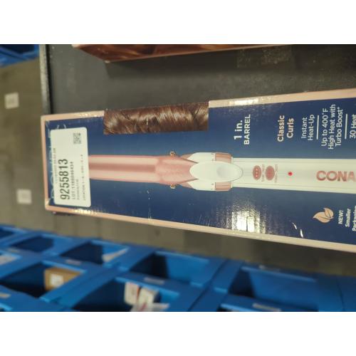 Conair Double Ceramic Gentle Rose Gold 1 Inch Curling Iron