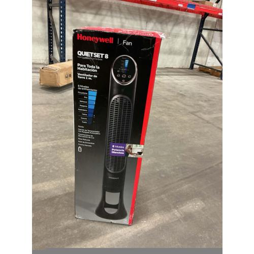 Honeywell QuietSet Whole Room Tower Fan-Black, Oscillating Tower Fan with Remote, HYF290B