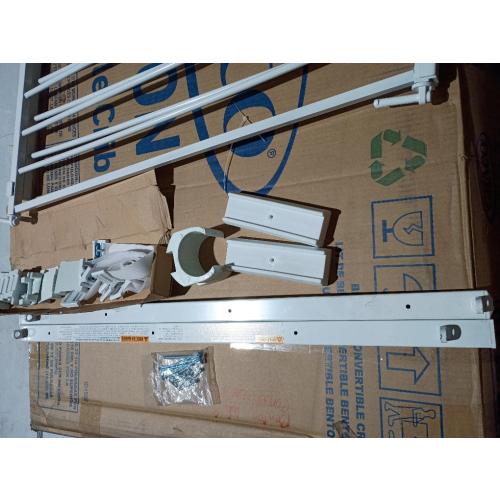 Regalo Safety 29-43 Top of Stairs Baby Gate, Extra Wide Baby Gate, Extra Wide Hardware Mounted Stair Gate with Banister & Wall Mount Kit, Walk-Through Safety Gate with Door for Toddlers & Pets (NO TEST)