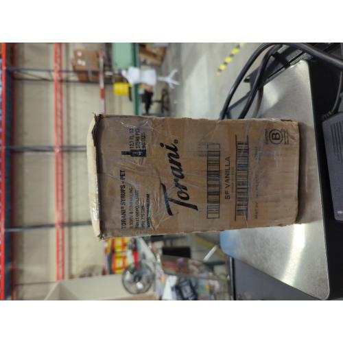 Torani Sugar Free Syrup, Vanilla, 12.7 FL. OZ. Ounce 375 ML PET BOTTLES (Pack of 4)