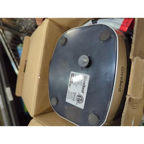 Silver GiveBest Portable Electric Space Heater with Thermostat, 1500W/750W Safe and Quiet Ceramic Heater Fan, Heat Up 200 Square Feet for Office Room Desk Indoor Use, Silver