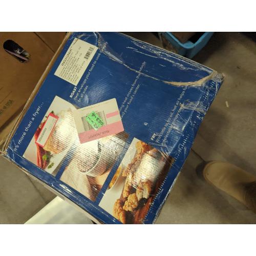 Insignia™ - 5 Qt. Digital Air Fryer - Stainless Steel (damage on bottom)