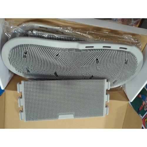 Enhon 2 Pack Shower Foot Scrubber, Silicone Foot Brush Cleaner with Non Slip Suction Cups, Clean, Exfoliate and Massage Feet No Bend in The Shower or Bath, Relax Your feet and Eliminate Fatigue