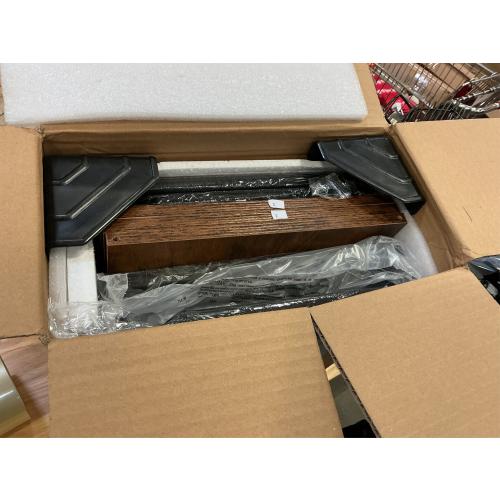 GYIIYUO 2 Drawer File Cabinet with 24'' Extended Desktop, Mobile Filing Cabinet, Rolling File Cabinet with Side Bag, Fabric Drawer, Fits A4/Letter Size, Printer Stand Home Office, Light Brown