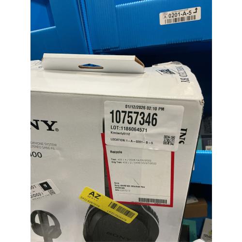 Sony WH-RF400 Wireless Over-Ear Home Theater Headphones (Black)