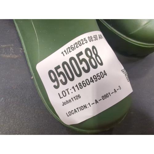 Size 6 Color Green BEARPAW Toddler and Kids' Rain Boots with Faux-Fur Lining – Waterproof Rubber Chelsea Boot for Boys & Girls