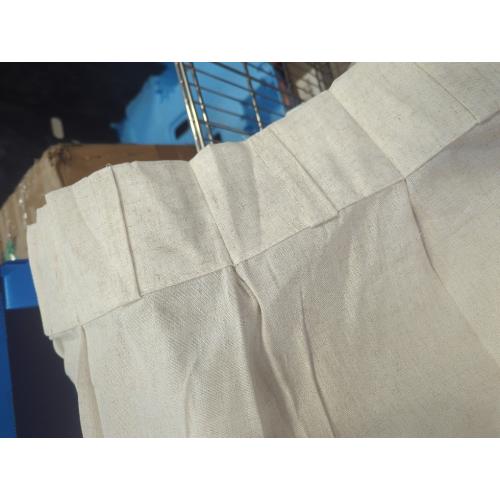 Natural Pinch Pleated Linen Curtains 84 Inch Length 2 Panels for Living Room Bedroom Cream Semi Sheer Window Curtain Boho Neutral Back Tab Pinch Pleat Drape with Hooks 84 Inches Long